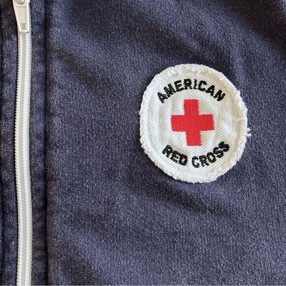 American Apparel Y2K Red Cross Track Sweater* - Picture 3 of 10